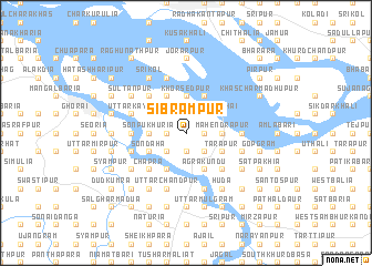 map of Sibrāmpur