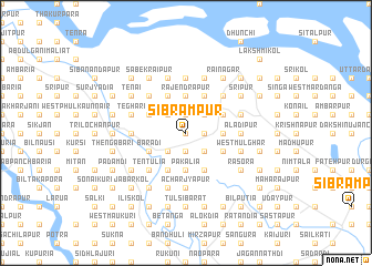 map of Sibrāmpur