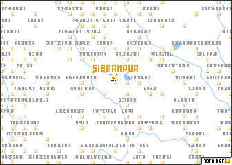 map of Sibrāmpur