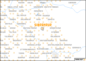map of Sibrāmpur