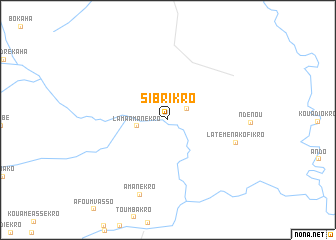 map of Sibrikro