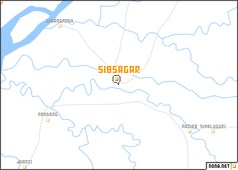 map of Sibsāgar