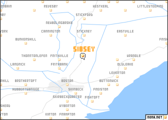 map of Sibsey