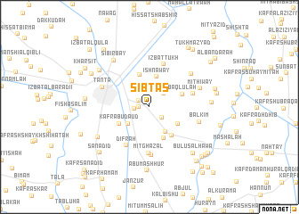 map of Sibţās
