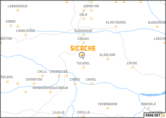 map of Sicaché