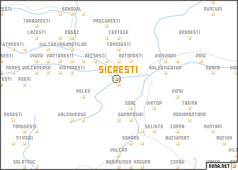 map of Sicaeşti