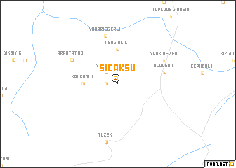 map of Sıcaksu