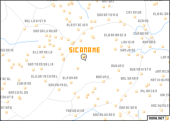 map of Sicaname