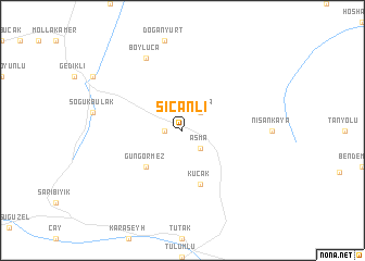 map of Sıçanlı