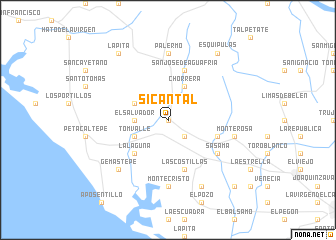 map of Sicantal