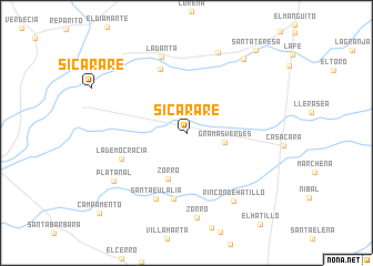 map of Sicarare