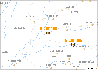 map of Sicarare