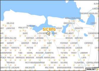 map of Sicard