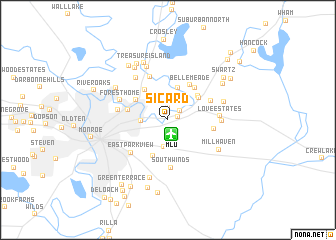 map of Sicard