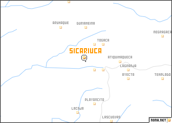 map of Sicariuca