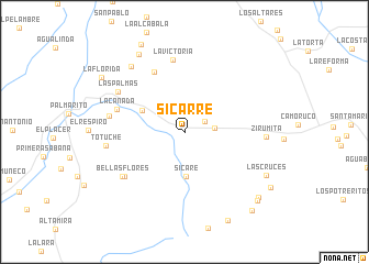 map of Sicarré