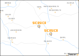 map of Sica Sica