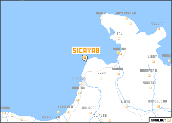 map of Sicayab