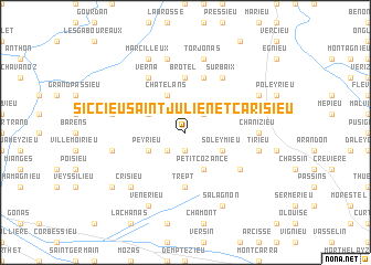 map of Siccieu-Saint-Julien-et-Carisieu