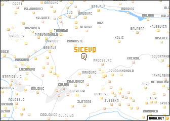 map of Sićevo