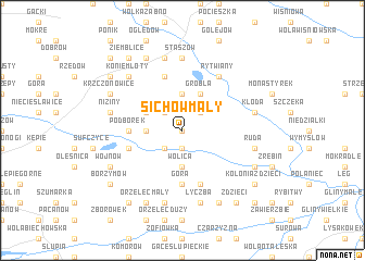 map of Sichów Mały