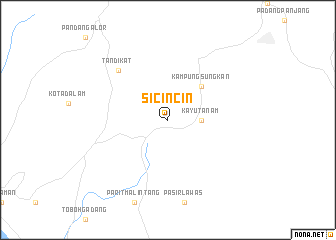 map of Sicincin