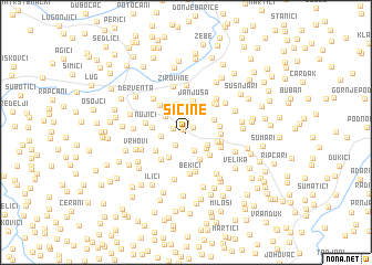 map of Sičine