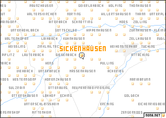 map of Sickenhausen