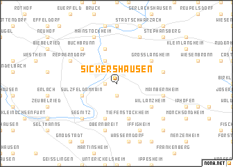 map of Sickershausen