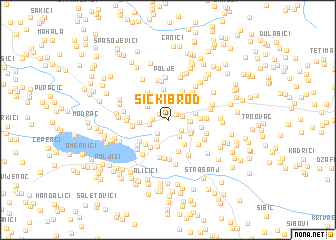 map of Šički Brod