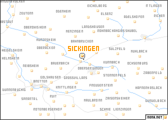 map of Sickingen