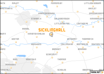 map of Sicklinghall