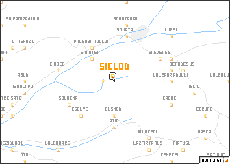 map of Şiclod