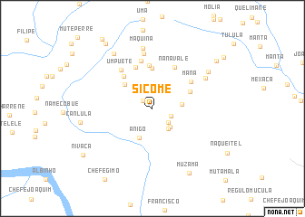 map of Sicome