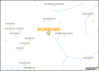 map of Sicorachaci