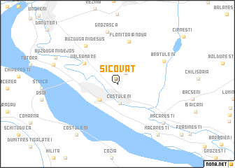 map of Şicovăţ