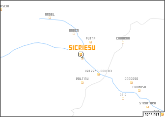 map of Sicrieşu