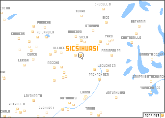 map of Sicsihuasi