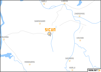 map of Sicun