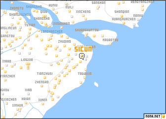 map of Sicun