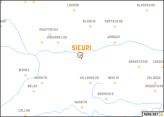 map of Sicuri