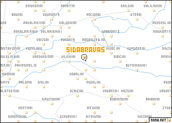 map of Sidabravas