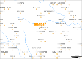 map of Sidadeni