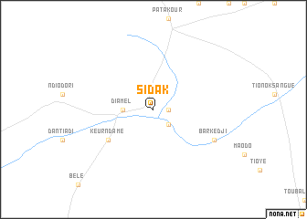 map of Sidak