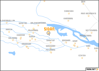 map of Sīdān