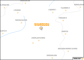 map of Sidaogou