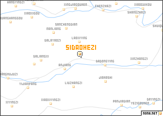 map of Sidaohezi