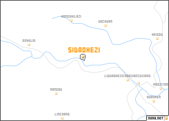 map of Sidaohezi