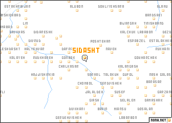 map of Sī Dasht