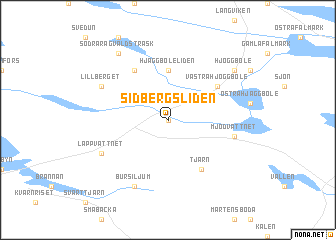 map of Sidbergsliden